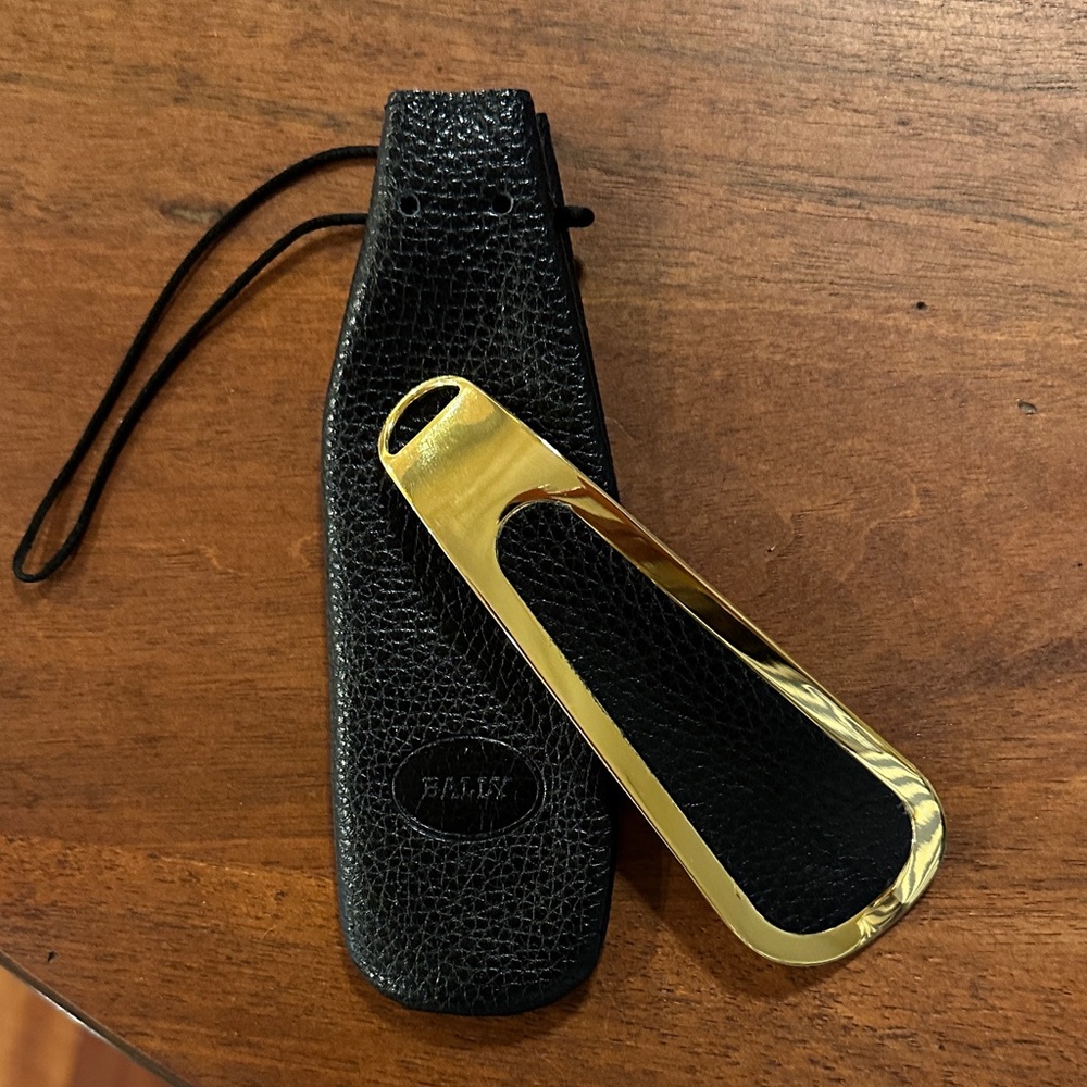 Bally Black and Gold Key Holder